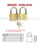 十 SHAPE SLOT BRASS PADLOCK