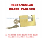 RECTANGULAR BRASS PADLOCK