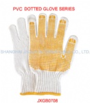 ONE-SIDE PVC DOTS OF BLEACHING GLOVE