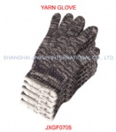 COLOR YARN GLOVE GRAY-BLACK